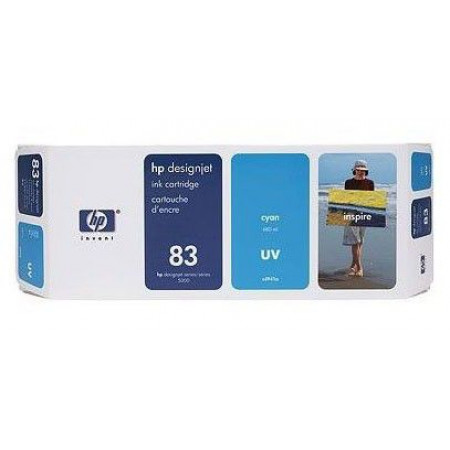 Картридж струйный HP №83 голубой для HP DJ 5000/5500 (680мл) C4941A C4941A