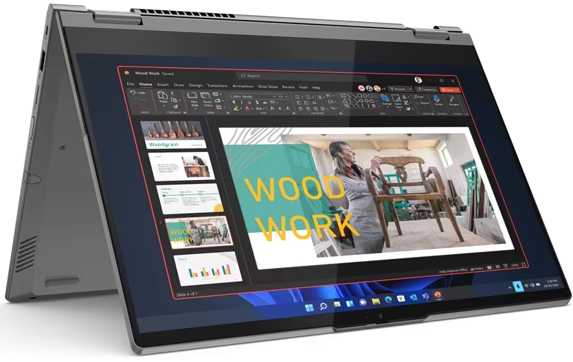 Ноутбук Lenovo 14.0'' ThinkBook 14s Yoga G2 IAP FHD(1920x1080) IPS/TOUCH/Intel Core i7-1225U 1.70GHz (Up to 4.70GHz) Duodeca/16GB/512GB SSD/Integrated/WiFi/BT5.1/FHD Web Camera/microSD/60Wh/8,3 h/1,5 kg/W11Pro/1Y/GREY 21DM000GRU 21DM000GRU #3