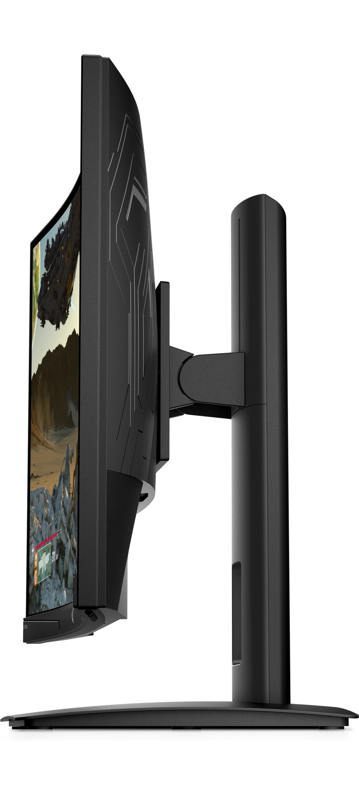Монитор HP 24" X24c Curved Monitor 1980x1080, VA, 16:9, 300 cd/m2, 3000:1, 4ms, 178°/178°, DP, HDMI, AMD FreeSync Premium, 144 Hz, height, Black 9FM22AA 9FM22AA