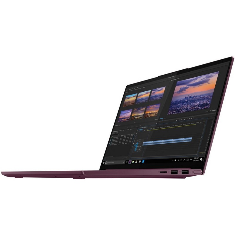 Ноутбук Lenovo Yoga Slim7 14ITL05 14"(1920x1080)/Intel Core i7 1165G7(2.8Ghz)/16384Mb/512SSDGb/noDVD/Int:Intel Iris Xe Graphics/Cam/BT/WiFi/60WHr/war 1y/1.4kg/red/W10 82A3004XRU 82A3004XRU