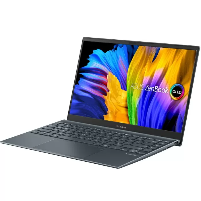 Ноутбук ASUS Zenbook 13 UM325UA-KG007T AMD Ryzen 5 5500U/16Gb LPDDR4X/512Gb SSD/13,3 FHD OLED 1920x1080 400nits Glare/WiFi/BT/Numpad/Windows 10 Home/1.11Kg/Pine_grey 90NB0TR1-M01640 90NB0TR1-M01640