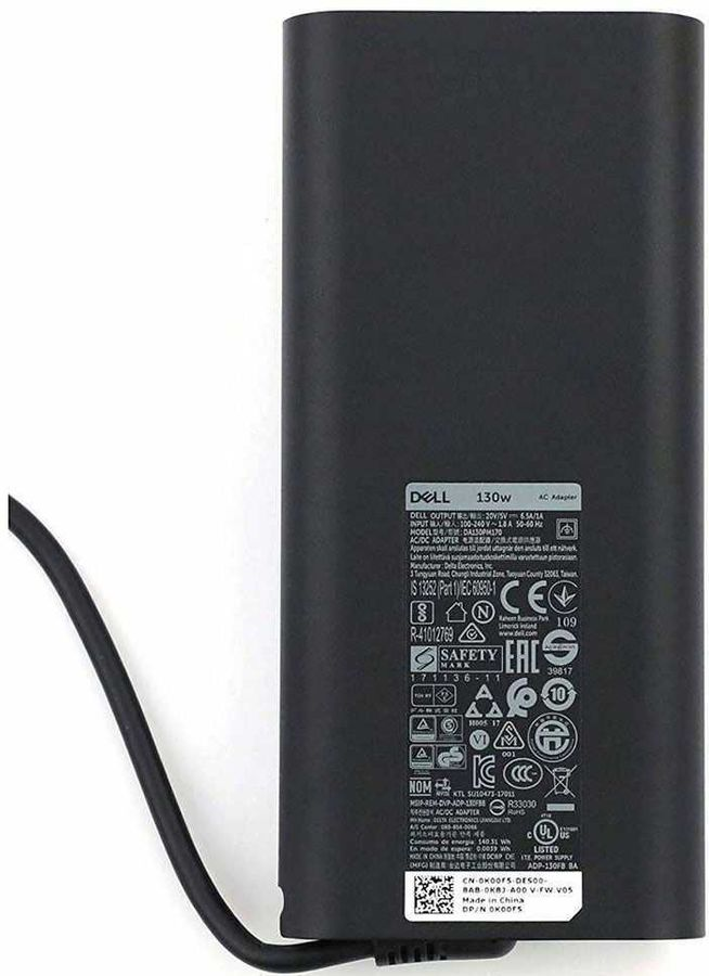 Блок питания для ноутбука Dell Power Supply:  Adapter 130W USB-C  with 1m power cable 450-AHRG 450-AHRG