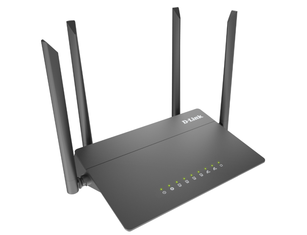 Маршрутизатор D-Link Wireless AC1200 Dual-Band Router with 1 10/100Base-TX WAN port and 4 10/100Base-TX LAN ports DIR-822/RU/R1B DIR-822/RU/R1B