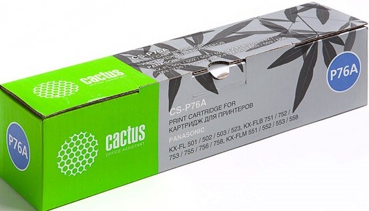 Тонер-картридж Cactus CS-P76A черный для Panasonic KX-FLM553RU/FLB758RU/FLB753RU/FL503RU/FL523RU (20 CS-P76A CS-P76A