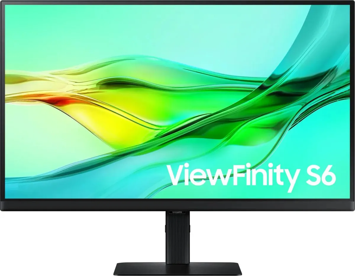 Монитор Samsung S27D604UAI ViewFinity S6 S60UD 27", QHD (2,560 x 1,440), IPS, 5 мс, Макс. 100 Гц, 350 кд/м², 178°/178°, DisplayPort, HDMI, USB-C, USB, LAN LS27D604UAIXCI LS27D604UAIXCI