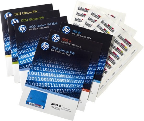 Наклейка HPE Ultrium LTO-7 Read/Write Bar Code Label Pack Q2014A Q2014A