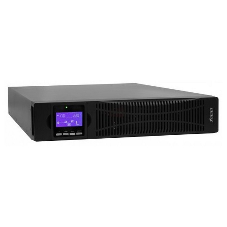 Источник бесперебойного питания Powerman Online 1000 RT LCD, dual conversion, 1000VA, 900W, 8 IEC 60320 C13 sockets, short circuit protection, surge protection, overload, battery discharge and recharge, RJ11 / RJ45, USB, RS232, SNMP, EPO. Certificate 6122327 #1