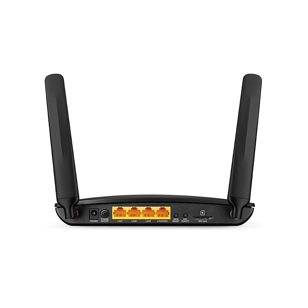 Маршрутизатор TP-Link AC750 300n, 433ac, 802.11 a/b/g/n/ac, 4G LTE, встроенный 3G/4G-модем, 3*LAN, *LAN/WAN Archer MR200 Archer MR200