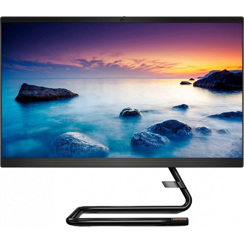 Моноблок Lenovo IdeaCentre A340-24IGM 23.8" Full HD Cel J4025 (2)/4Gb/SSD256Gb/UHDG 600/DVDRW/CR/Free DOS/GbitEth/WiFi/BT/90W/клавиатура/мышь/Cam/черный 1920x1080 F0E70053RK F0E70053RK