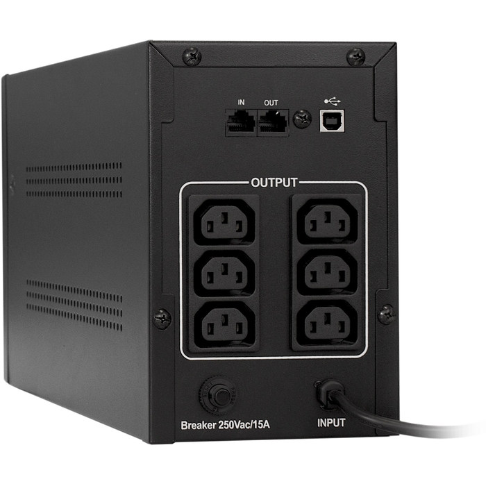 Источник бесперебойного питания Exegate SpecialPro UNB-1200 1200VA/750W, LED, AVR, 6*IEC-C13, RJ45/11, USB EP285488RUS EP285488RUS