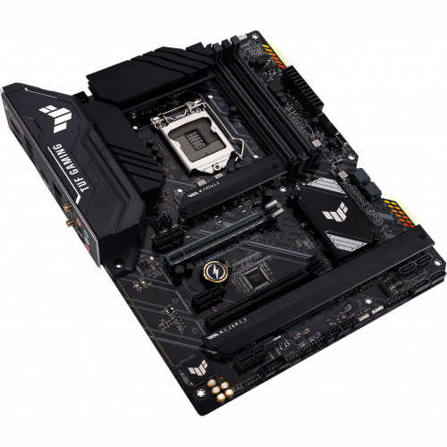 Материнская плата ASUS  TUF GAMING H570-PRO WIFI, LGA1200, H570, 4*DDR4, HDMI+DP, CrossFireX, SATA3 + RAID, Audio, Gb LAN, USB 3.2*6, USB 2.0*4, COM*1 TUF GAMING H570-PRO WIFI TUF GAMING H570-PRO WIFI