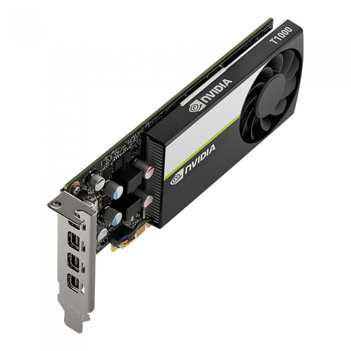 Видеокарта PNY Nvidia Quadro T1000 4GB GDDR6, 128bit, 2.5 TFLOPS, PCIE 4.x16, 4x mDP, LP sinle slot, 1 fan VCNT1000-SB VCNT1000-SB