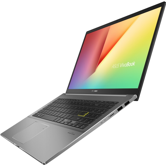 Ноутбук ASUS VivoBook S15 S533EA (K533EA-BN238T)Core I5-1135G7/8b/512Gb M.2 SSD/15.6"FHD IPS (1920x1080)/Intel Iris X Graphics/WiFi5/BT/IllumKB/Cam/Windows 10 Home/1.8Kg/Indie_Black/Aluminum 90NB0SF3-M04660 90NB0SF3-M04660