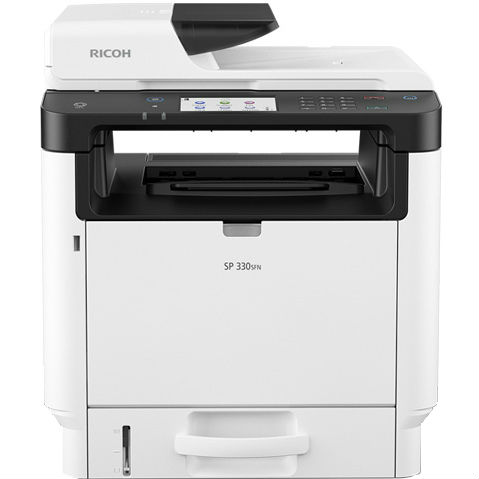 МФУ Ricoh SP 330SFN, (А4, 32 стр/мин, копир/принтер/сканер/факс/дуплекс, автоподатчик, 256МБ, PCL, USB2.0, Ethernet, NFC, cтарт.картридж) 408263 408263