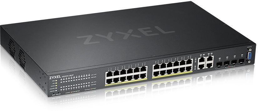 Коммутатор Zyxel гибридный L2 PoE+ NebulaFlex Pro GS2220-28HP, rack 19", 24xGE PoE+, 4xCombo (SFP/RJ-45), бюджет 375 Вт, автономное/облачное управление GS2220-28HP-EU0101F GS2220-28HP-EU0101F