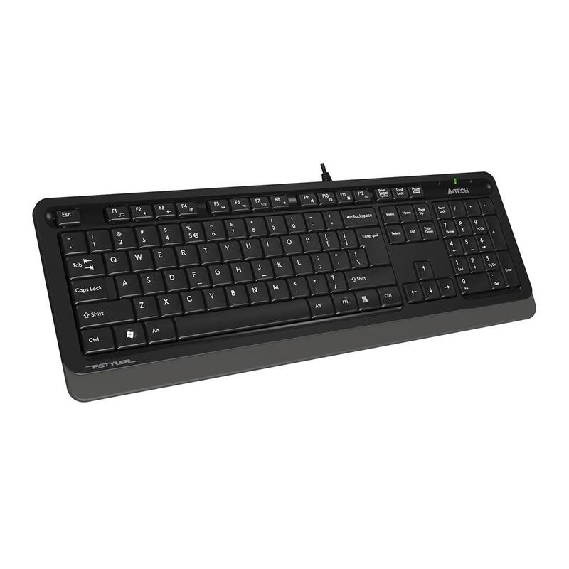 Клавиатура проводная A4Tech  Fstyler черный/серый USB (104кл, 1,5 м) FK10 GREY FK10 GREY