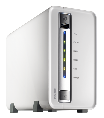 Сетевой RAID-накопитель QNAP с двумя отсеками для жестких дисков TS-212-E TS-212-E