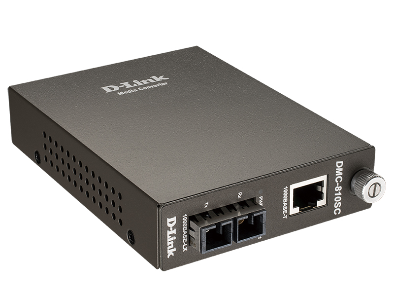 Медиаконвертер D-Link Media Converter with 1 1000Base-T port and 1 1000Base-LX port DMC-810SC/B9A DMC-810SC/B9A