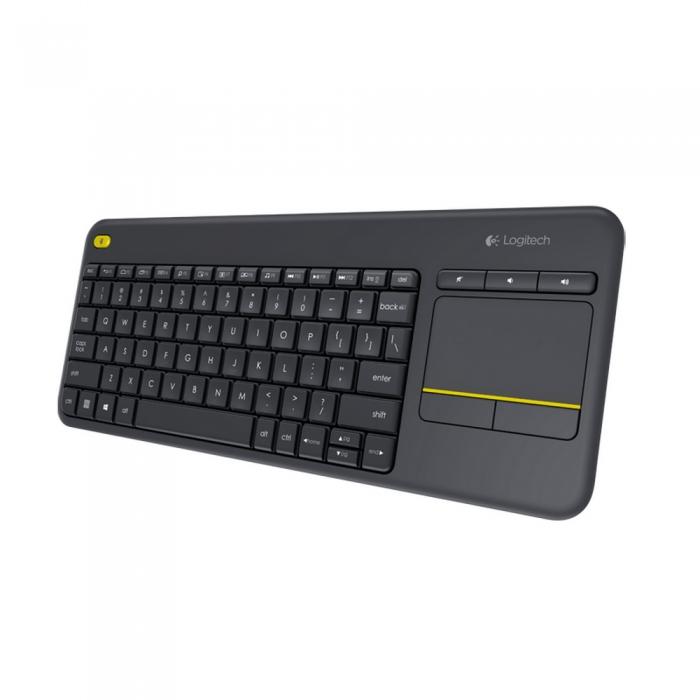 Клавиатура Logitech Wireless Keyboard K400 Plus, Black, [920-007147] 920-007147 #1