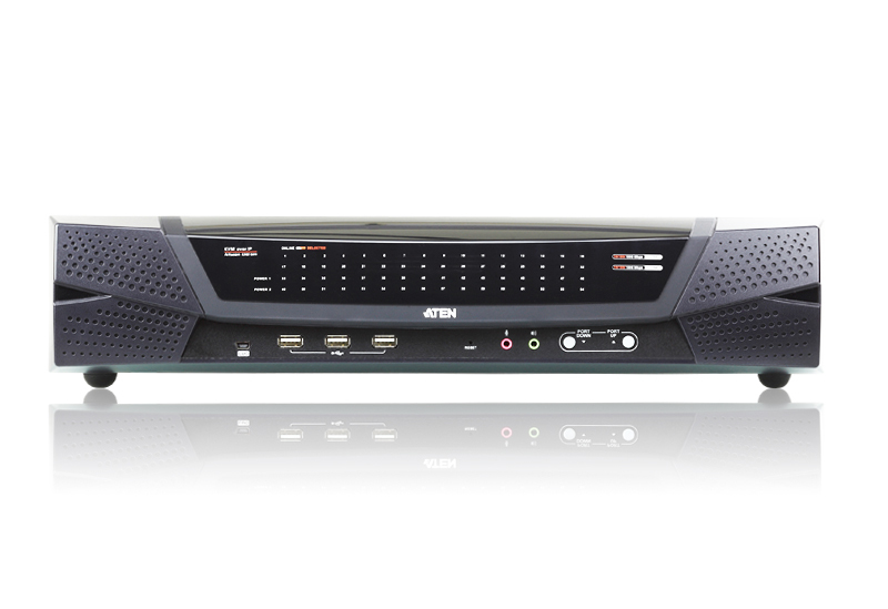 KVM переключатель ATEN 9>64 порта PS/2;USB;SUN;RS232, без доп. модулей KN8164v-AX-G KN8164v-AX-G