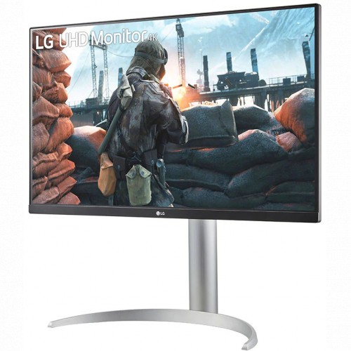 Монитор LG 27" UltraFine 27UP650-W серебристый IPS LED 5ms 16:9 HDMI матовая HAS Pivot 1200:1 400cd 178гр/178гр 3840x2160 DisplayPort Ultra HD 5.9кг 27UP650-W.ARUZ 27UP650-W.ARUZ