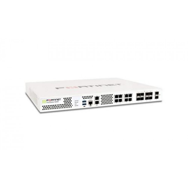 Межсетевой экран Fortinet FortiGate-501E 2 x 10GE SFP+ slots, 10 x GE RJ45 ports (including 1 x MGMT port, 1 X HA port, 8 x switch ports), 8 x GE SFP slots, SPU NP6 and CP9 hardware accelerated, 2x 240GB onboard SSD storage FG-501E FG-501E