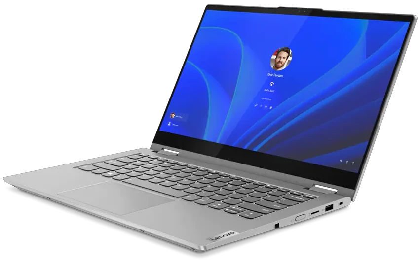 Ноутбук Lenovo 14.0'' ThinkBook 14s Yoga G2 IAP FHD(1920x1080) IPS/TOUCH/Intel Core i7-1225U 1.70GHz (Up to 4.70GHz) Duodeca/16GB/512GB SSD/Integrated/WiFi/BT5.1/FHD Web Camera/microSD/60Wh/8,3 h/1,5 kg/W11Pro/1Y/GREY 21DM000GRU 21DM000GRU #2