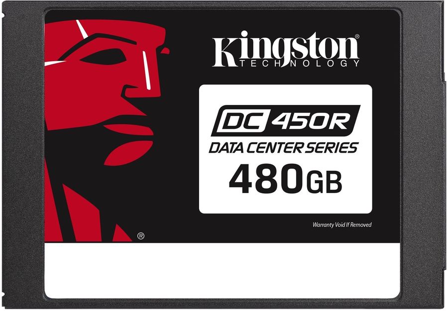 Твердотельный накопитель Kingston 2.5" 480GB DC450R Enterprise SSD SATA 6Gb/s, 560/510, IOPS 99/17K, MTBF 2M, 3D TLC, 285TBW, 0.3DWPD, SEDC450R/480G SEDC450R/480G