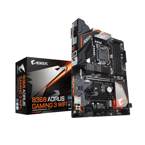 Материнская плата Gigabyte B360 Soc-1151v2 Intel 4xDDR4 ATX AC`97 8ch(7.1) GbLAN+DVI+HDMI B360 B360 AORUS GAMING 3 WIFI B360 AORUS GAMING 3 WIFI
