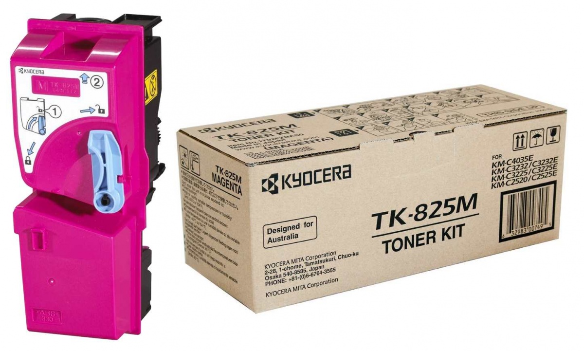 Картридж Kyocera TK-825M для KM-C2520/C2525E/C3225/C3232/3232E/C4035E Magenta 1T02FZBEU0 1T02FZBEU0