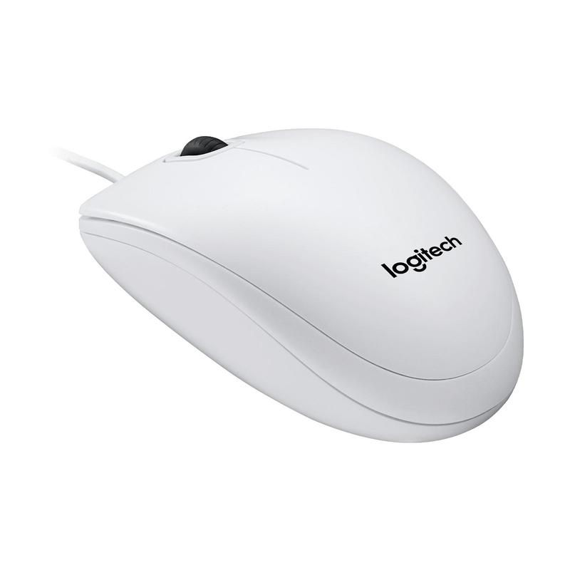 Мышь Logitech B100 White Optical Mouse for Business, USB 910-003360 910-003360 #1