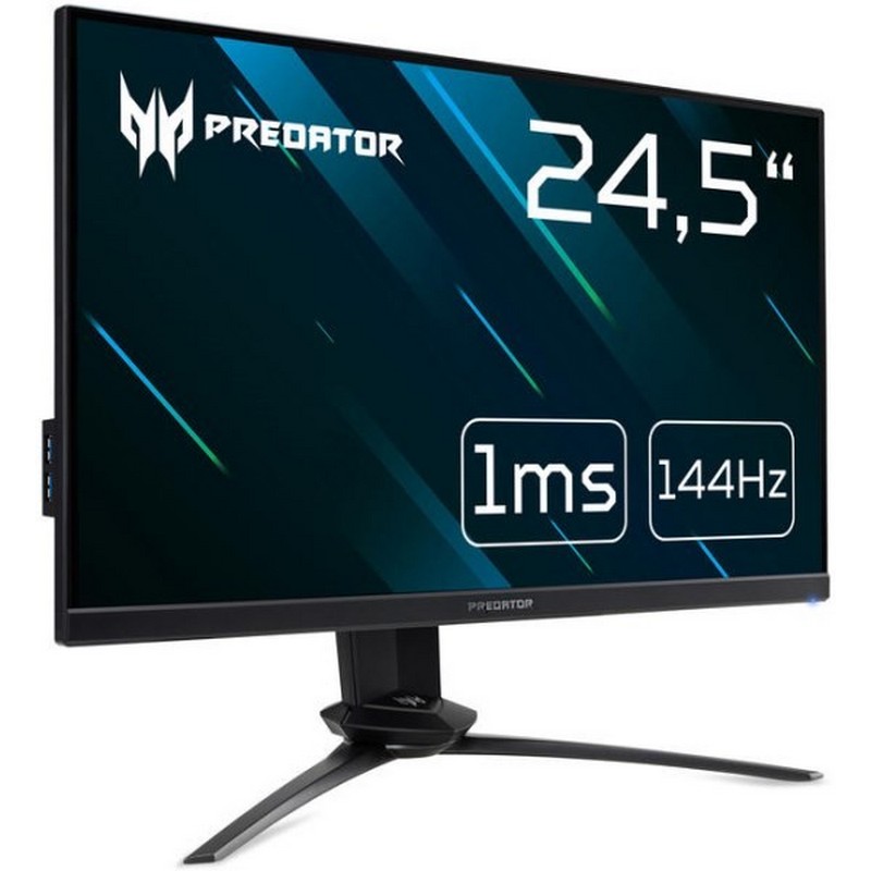 Монитор Acer 24.5"  Predator XN253QPbmiprzx Black (LED, Wide, 1920x1080, 144Hz, 1ms, 170°/160°, 400 cd/m, 100,000,000:1, UM.KX3EE.P01 UM.KX3EE.P01