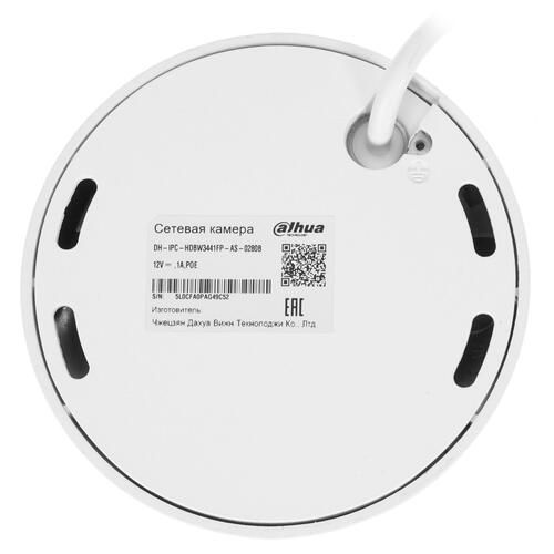 Видеокамера IP Dahua DH-IPC-HDBW3441FP-AS-0280B 2.8-2.8мм цветная DH-IPC-HDBW3441FP-AS-0280B DH-IPC-HDBW3441FP-AS-0280B