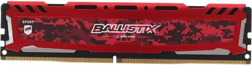 Модуль памяти Crucial 8GB (DDR4, DIMM, PC4-19200, 2400MHz, CL16, Sport LT Red) BLS8G4D240FSEK BLS8G4D240FSEK