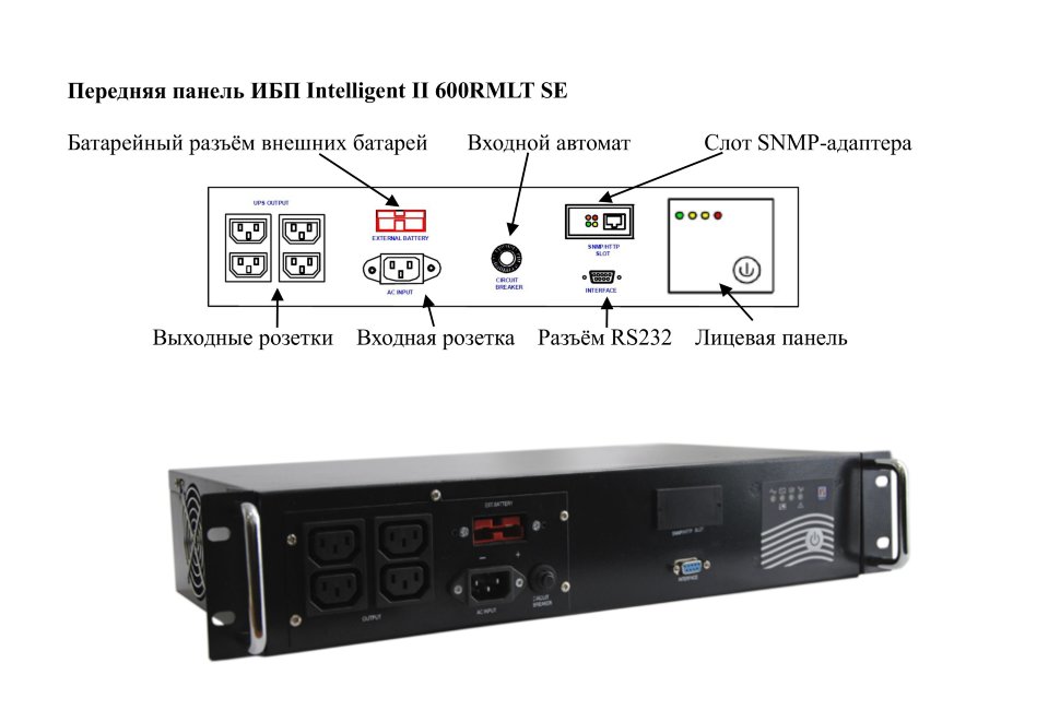 Источник бесперебойного питания Eltena Intelligent II 600RMLT se 600RMLT se #2