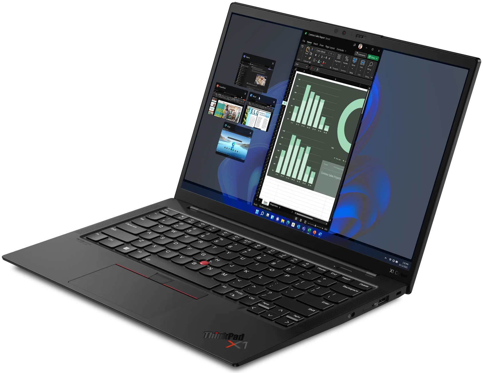 Ноутбук Lenovo  ThinkPad X1 Carbon G10 14" 2.2K IPS i7-1260P/16GB/1TB SSD/LTE/DOS 21CB008JRT 21CB008JRT