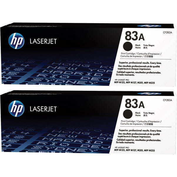 Тонер Картридж HP 83A CF283AD черный.двойная упаковка, для HP LJ Pro M125nw/M127fw (3000стр.) CF283AD