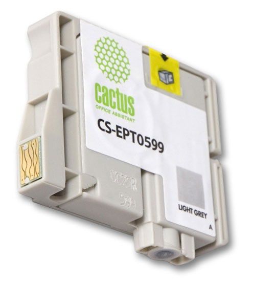 Картридж Cactus струйный CS-EPT0599 светло-серый для Epson Stylus Photo R2400 (14.8мл) CS-EPT0599 CS-EPT0599