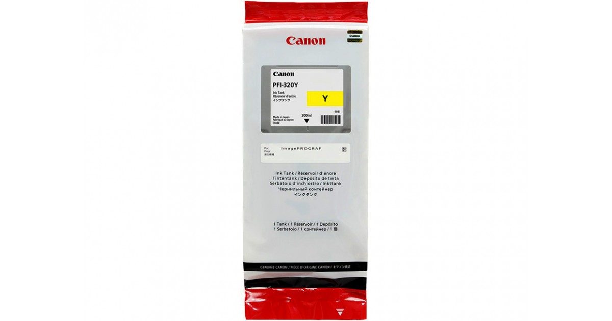 Картридж Canon PFI-320 Yellow (300 мл для ТМ-серии) 2893C001 2893C001