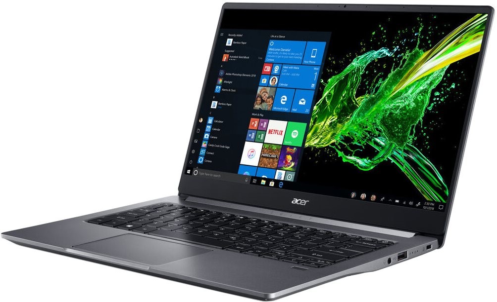 Ультрабук Acer Swift 3 SF314-57G-590Y Core i5 1035G1/8Gb/SSD512Gb/NVIDIA GeForce MX350 2Gb/14"/IPS/FHD (1920x1080)/Eshell/grey/WiFi/BT/Cam NX.HUEER.001 NX.HUEER.001