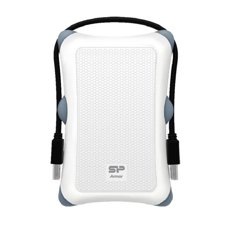 Внешний жёсткий диск Silicon Power SP010TBPHDA30S3W 1Tb,Armor A30,USB 3.2,Shockproof, White SP010TBPHDA30S3W SP010TBPHDA30S3W