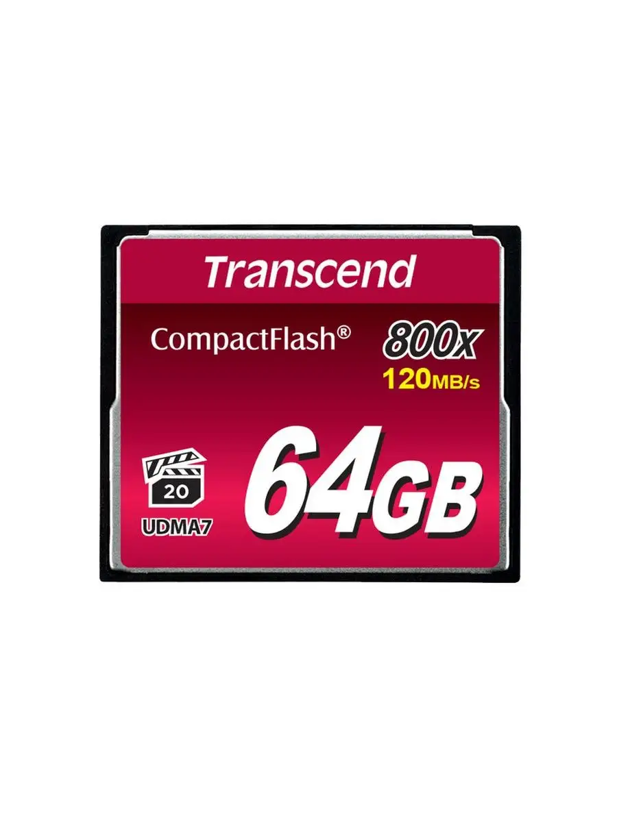 Карта памяти Transcend TS64GCF800 64GB,CompactFlash,800X TS64GCF800 TS64GCF800