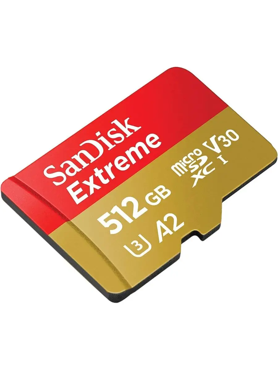 Карта памяти SanDisk SDSQXAV-512G-GN6MN 512GB,microSDXC,Class 10,UHS-I,A2,C10,V30,U3 Extreme,190MB/s SDSQXAV-512G-GN6MN SDSQXAV-512G-GN6MN #2