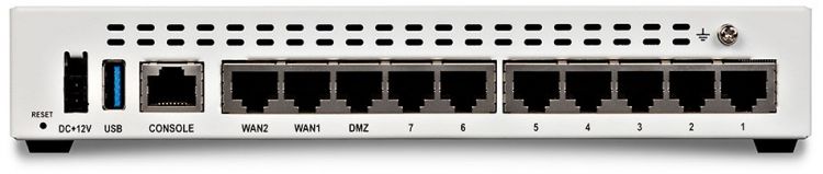 Межсетевой Экран Fortigate 10 x GE RJ45 ports (including 7 x Internal Ports, 2 x WAN Ports, 1 x DMZ Port, Сертификация ФСТЭК FG-60E-LENC-CERT