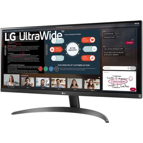 Монитор LG 29" UltraWide 29WP500-B черный IPS LED 21:9 (Ultrawide) HDMI матовая 250cd 178гр/178гр 2560x1080 FHD 5.2кг 29WP500-B.AEU 29WP500-B.AEU