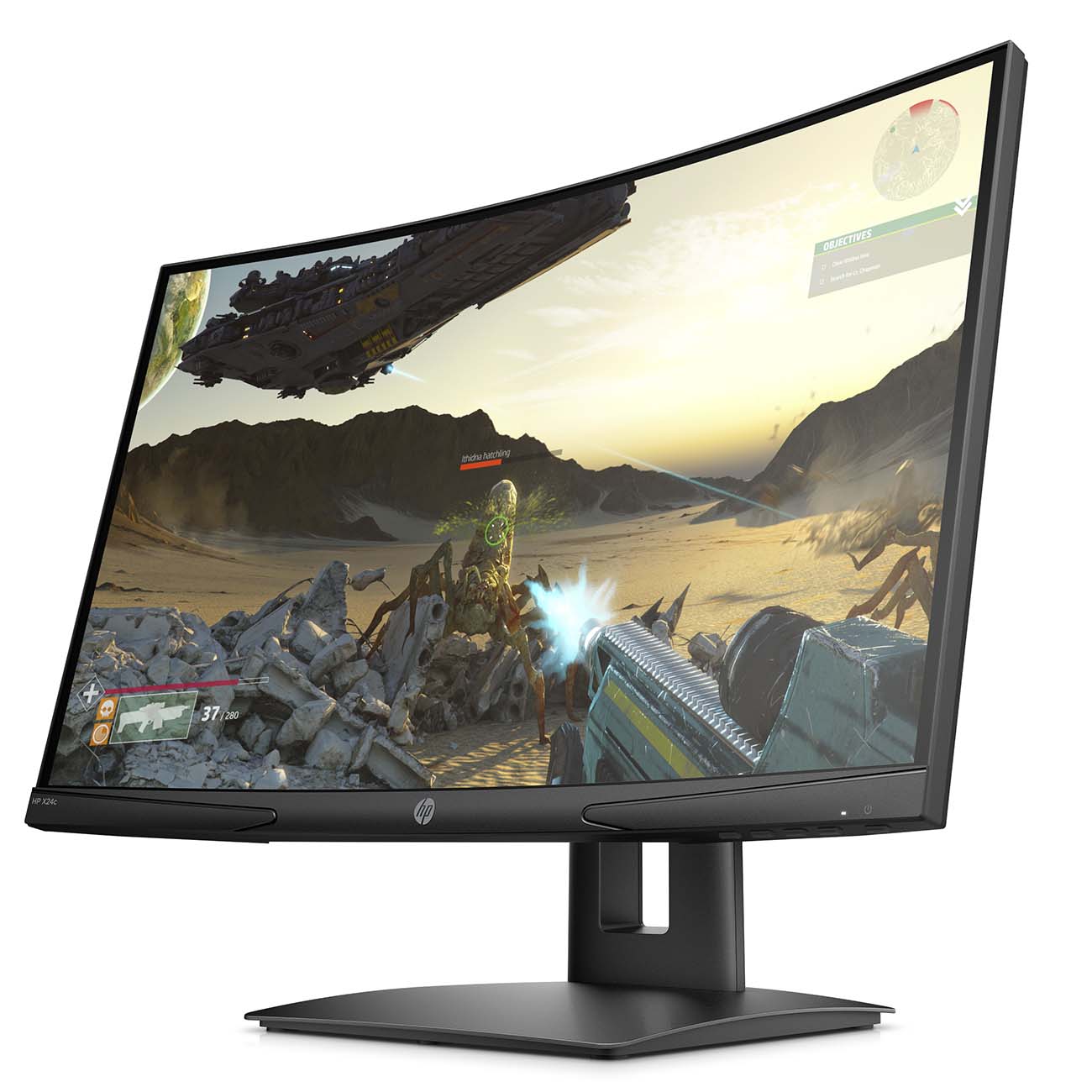 Монитор HP X24c Curved Gaming Monitor (поврежденная коробка) 9FM22AA_SP 9FM22AA_SP