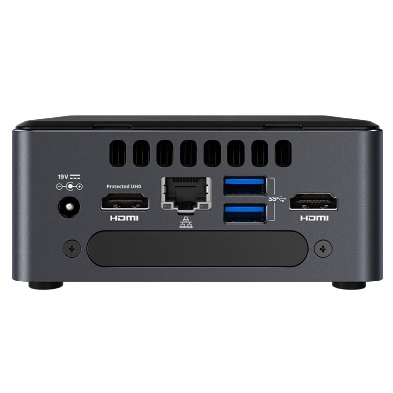 Персональный компьютер Intel NUC 11: Core i7-1165G7, 2xDDR4-3200 1.2V SO-DIMMs, Iris X Graphics (Dual HDMI 2,0b, Dual DP via Type C), 1x Thunderbolt 4, 1x Thunderbolt 3, 4xUSB3.0, 3xUSB2.0, 1x2.5HDD, 2x m.2 SSD BNUC11TNHI70002 BNUC11TNHI70002