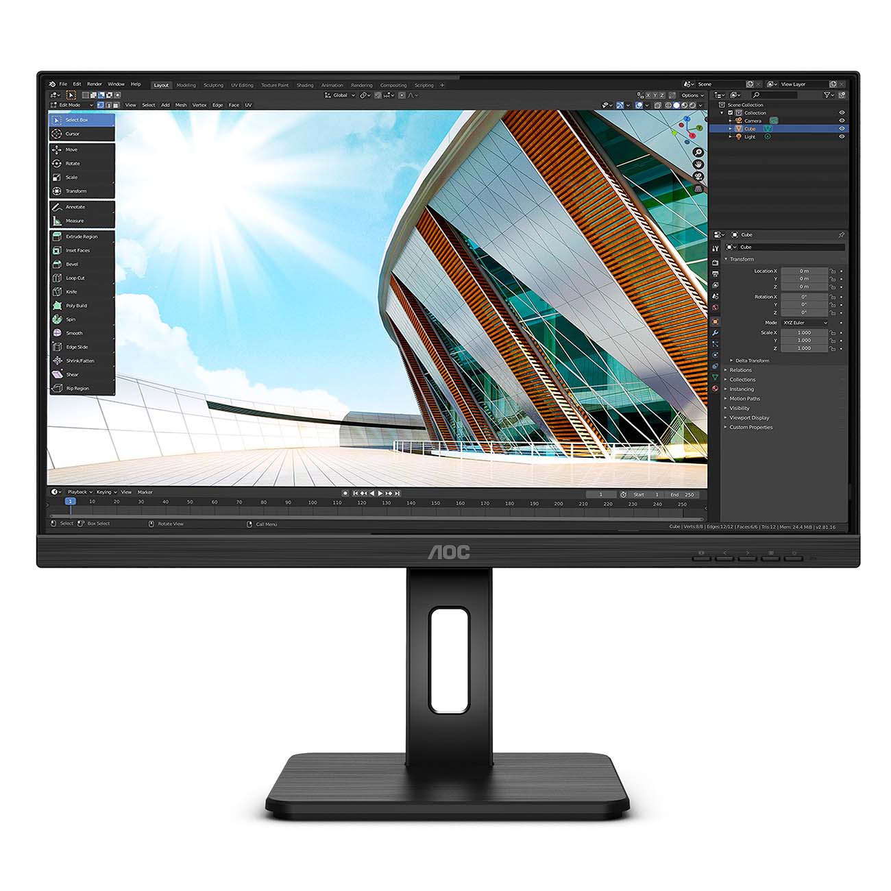 Монитор AOC 27" 3840x2160 60Гц IPS WLED 16:9 4ms HDMI DP 4*USB 3.2 1000:1 50M:1 178/178 350cd HAS Pivot Swivel Tilt Speakers Black U27P2 U27P2 #2