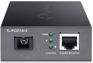 Медиаконвертер TP-Link 1 разъём SC, 1 порт RJ45 10/100/1000 Мбит/с  TL-FC311A-2 TL-FC311A-2