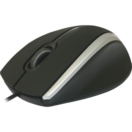 Мышь Defender проводная оптическая  MM-340 черный+серый,3 кнопки,1000 dpi 52340 52340